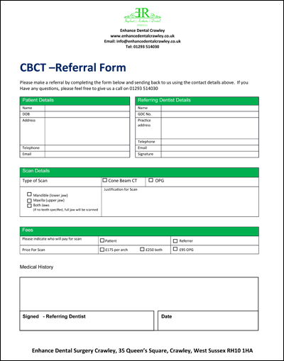 CBCT Referral